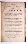 ASTRONOMY  WINTHROP, JOHN. Two Lectures on Comets, Read in the Chapel of Harvard-College . . . In April 1759.  1759